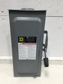 Square D D222NRB 60 Amp 2 Pole 240V Fusible Safety Switch 14 3/4" x 7 1/2"