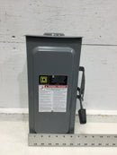 Square D D222NRB 60 Amp 2 Pole 240V Fusible Safety Switch 14 3/4" x 7 1/2"