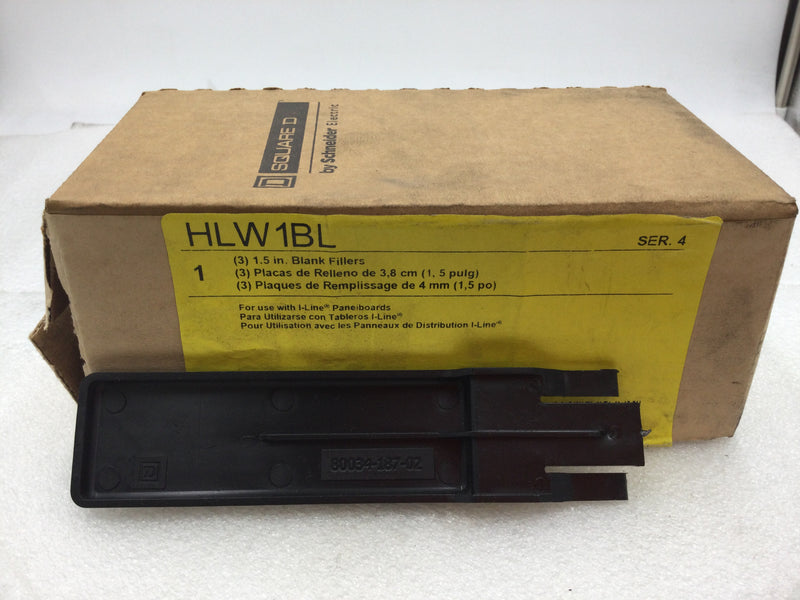 Square D HLW1BL 1-1/2" Blank Filler Plate 80034-187-02