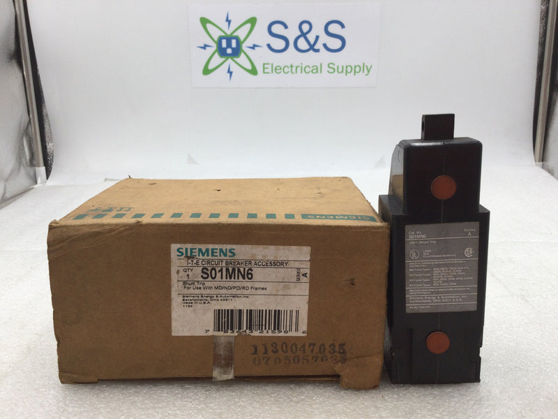 Siemens S01MN6 Sentron Series Type S01 110/120V Shunt Trip