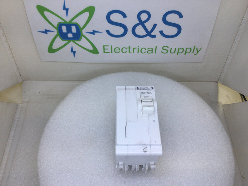 Leviton LB220-T 20 Amp 2 Pole 120/240v Plug on Standard Branch Circuit Breaker