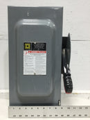 Square D H362N 60 Amp 3 Pole 600 VAC Type 1 Fusible Safety Switch 8.5" X 17.5"