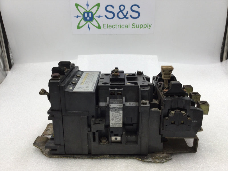 Allen Bradley 509-DOD 90 Amp 3 Pole 200-575V 50 HP Motor Starter w/ 120 VAC Coil