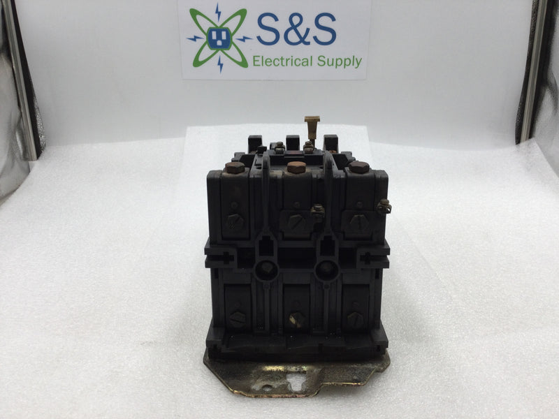 Allen Bradley 509-DOD 90 Amp 3 Pole 200-575V 50 HP Motor Starter w/ 120 VAC Coil