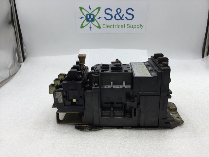 Allen Bradley 509-DOD 90 Amp 3 Pole 200-575V 50 HP Motor Starter w/ 120 VAC Coil