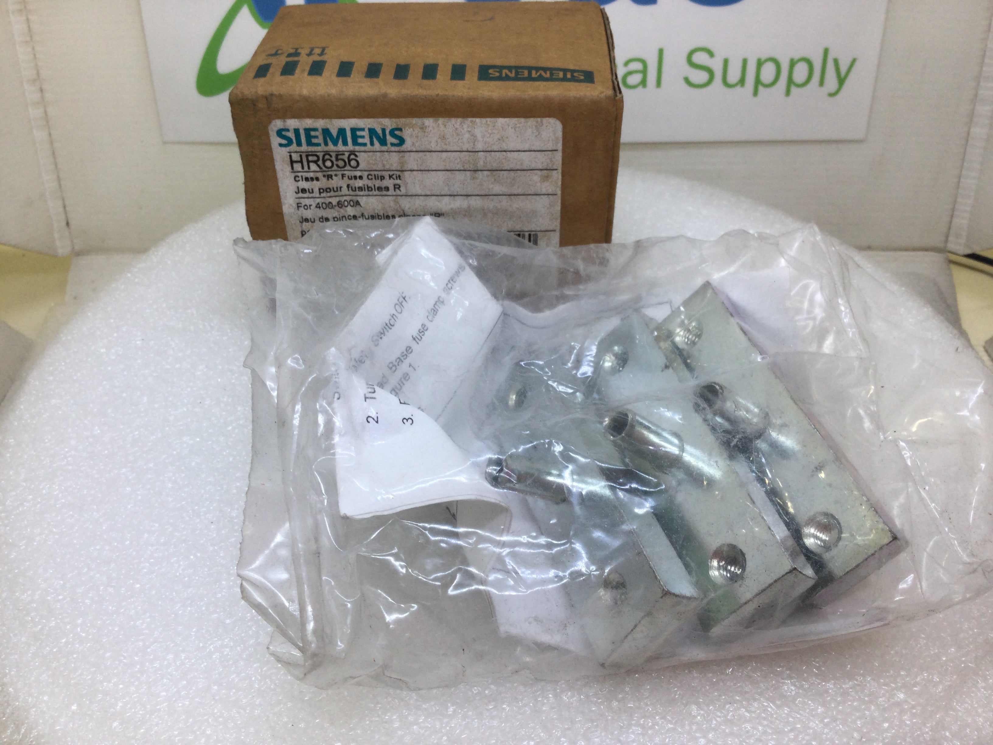 Siemens HR656 400-600 Amp Type VBII Class R Fuse Clip Kit