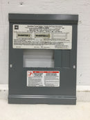 Square D HOM6-12L100RB 100 Amp 6 Space 120/240V Dead Front Only 11 1/4" x 8 5/8"