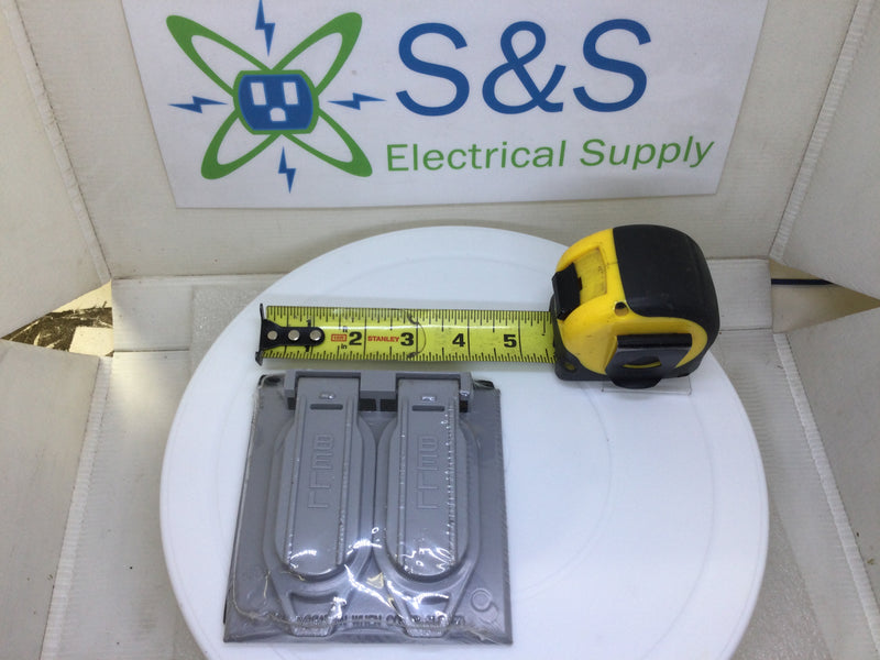 BELL 5148-0 2-Gang Weatherproof Device Cover Self Closing Lid