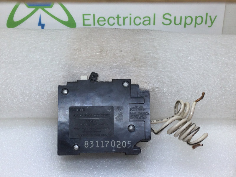 ITE/Siemens/Gould QF120 20 Amp 1 Pole 120V Type QPF Ground Fault Circuit Breaker