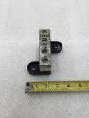 Ilsco N1305 ANB 350 4-Lug Ground Bar 6-350MCM AL9CU w/Mounting Base