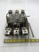 Duncan 200 Amp Meter Socket Guts Only 7-Jaw Three Phase with Lever Bypass