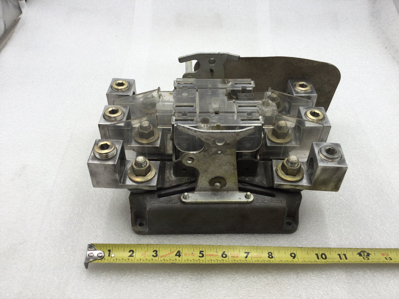 Duncan 200 Amp Meter Socket Guts Only 7-Jaw Three Phase with Lever Bypass