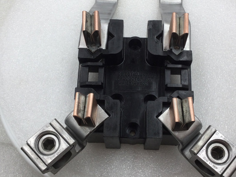 Midwest Electric MW125/MW200 200 Amp 240 Volt 1 Phase Meter Socket Guts Only