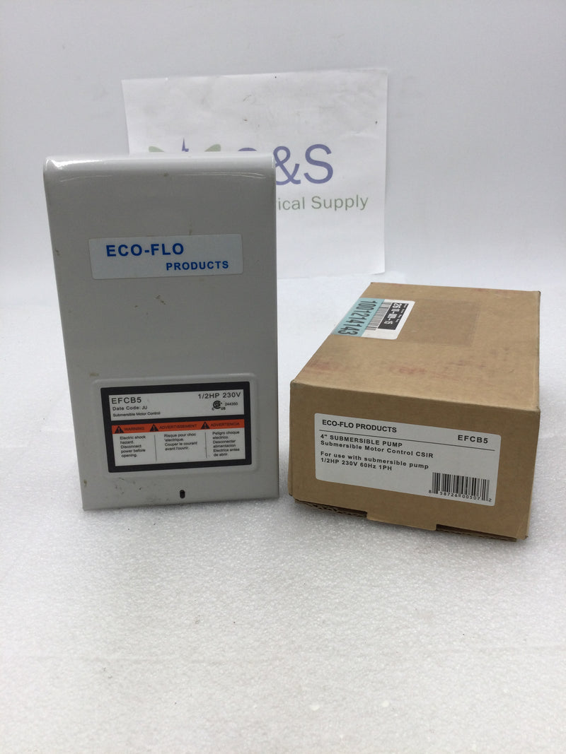 ECO-FLO Products EFCB5 4" Submersible Motor Control CSIR 1/2HP 230V 60Hz 1PH