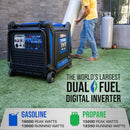 DuroMax XP16000iH 16,000 Watt V-Twin Dual Fuel Portable Digital Inverter Generator