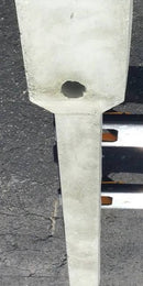 Precast Concrete Banjo 8' Service Pole for Electrical Meter Main Combo