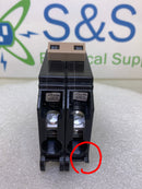 Eaton/Cutler-Hammer CH290 90 Amp 2 Pole 120/240V Breaker - Plastic Foot - Flaw