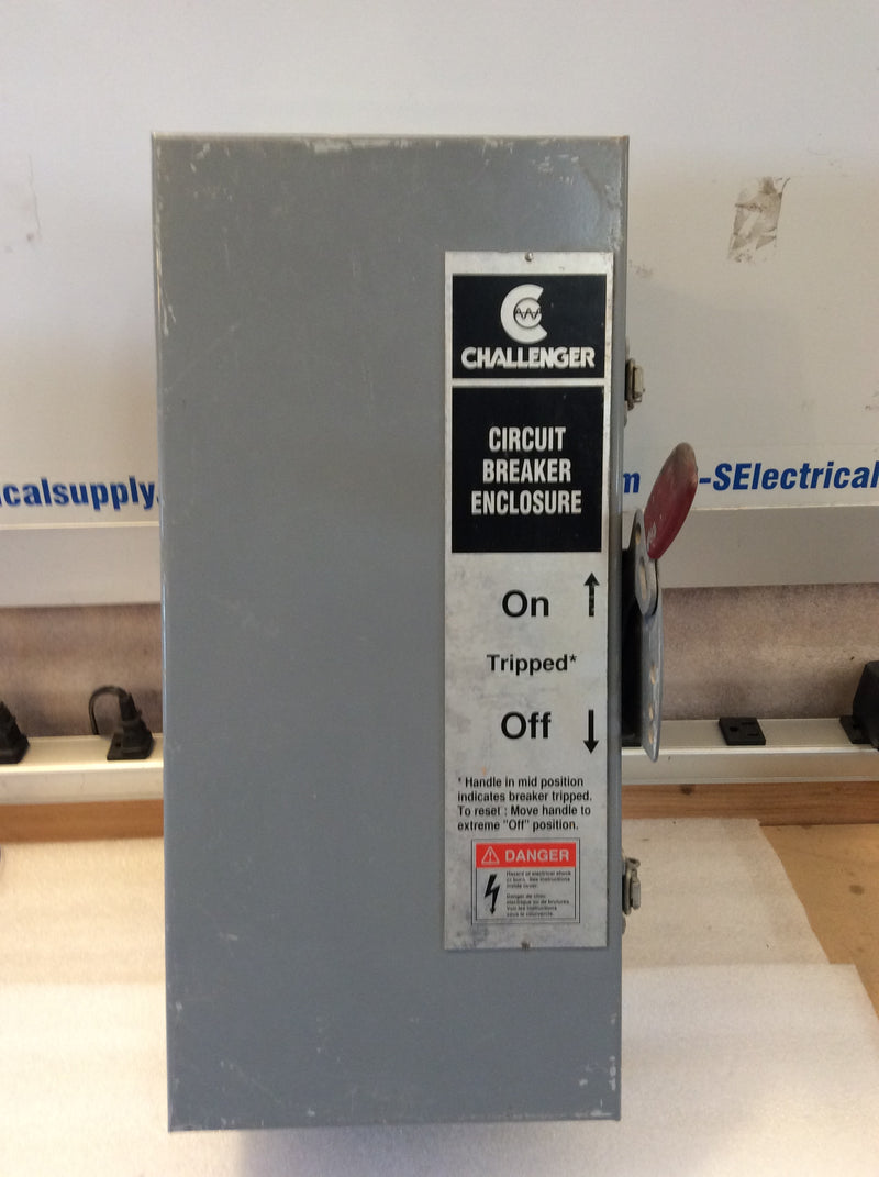 Challenger RCE10 100A 600VAC Nema3R Circuit Breaker Disconnect Enclosure