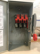 Eaton Dh361urk 30 Amp Heavy Duty Safety Switch 600 Vac 3 Phase Nema 3r