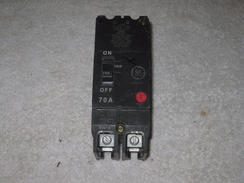 Ge Circuit Breaker Tey270 70a 277v/480v 2pole