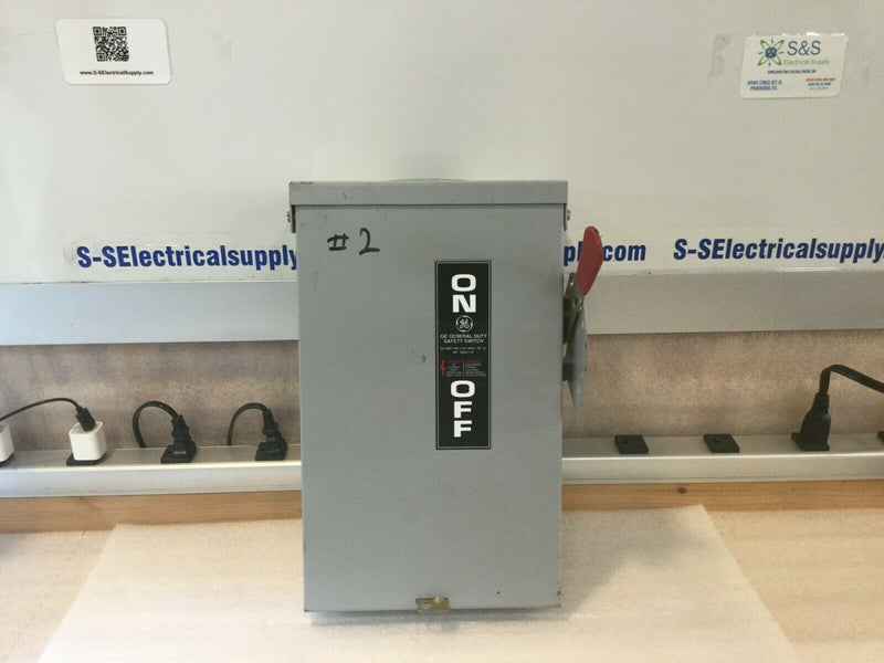 Ge General Electric Tgn3322r 60a 240v Type 3r Safety Switch