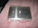 Hubbell Ss213 Wallplate 3 Gang  Sw Sw Blank Non Magnetic Stainless