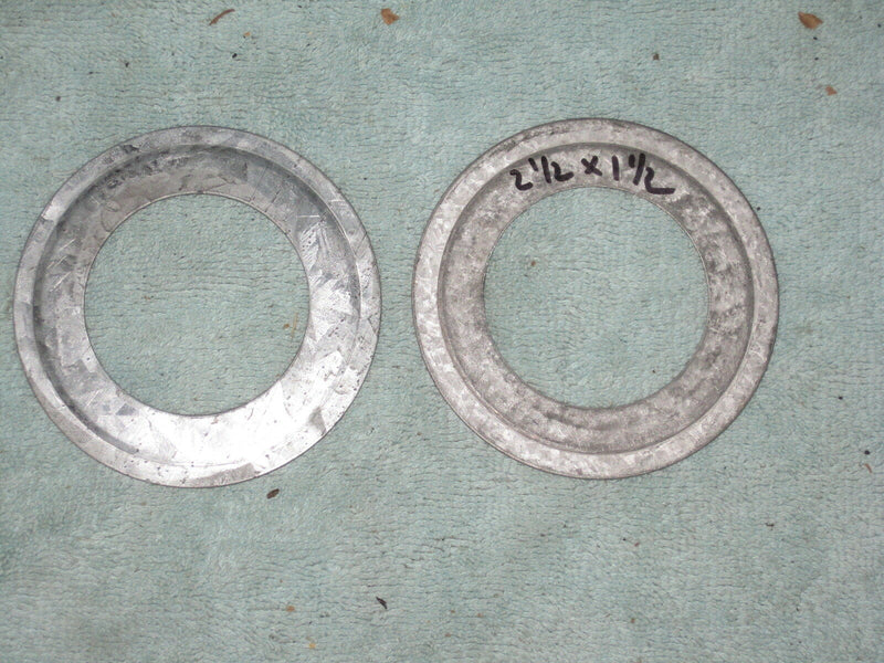 (Lot Of 2) 2-1/2"  To 1-1/2" Galvanized Steel Conduit Reducing Washer (Washers)