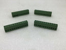 (4) 12 Position Terminal Block Plug, Female Sockets 0.200"