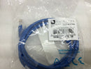 (3) 6ft Network Patch Cord  Cat5e Stranded Snagless Black And Blue