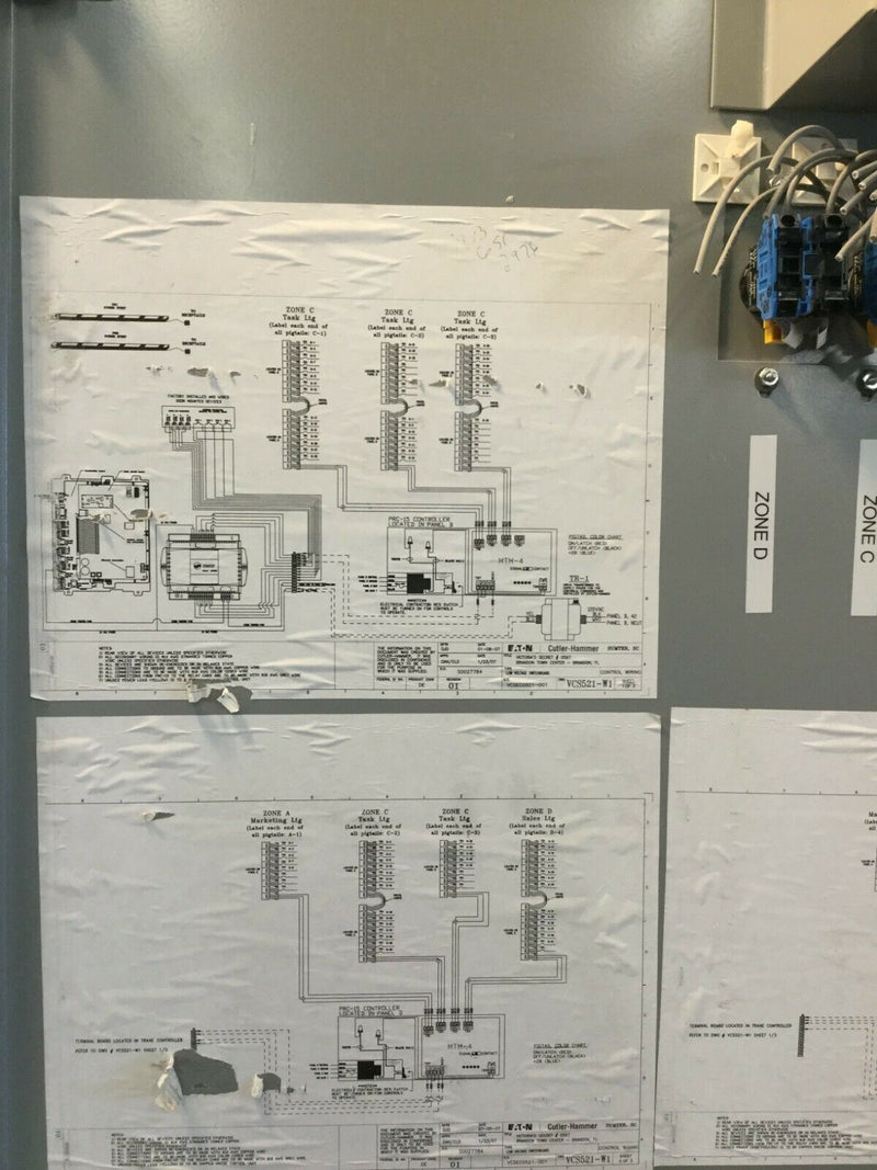 Cutler Hammer Pow-R-Line C Prl1a Panel Board Cover Nema 1 Lighting Con