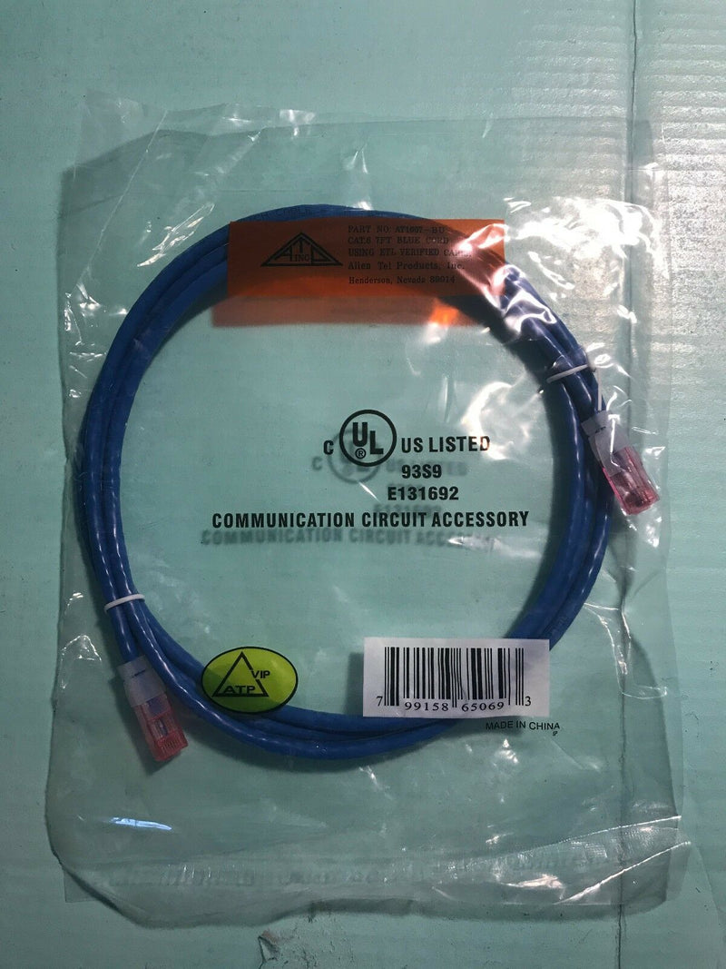 Category 5 Patch Ethernet Blue Cable Allen Tel Products Enhanced Type At1607-Bu