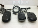 Logitech, Dell, Hp Usb Mouse Lot Of 3