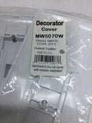 Lot Of 5 Hubble Taymac Mw5070w Masque 1 Gang Wall Switch