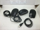 Logitech, Dell, Hp Usb Mouse Lot Of 3
