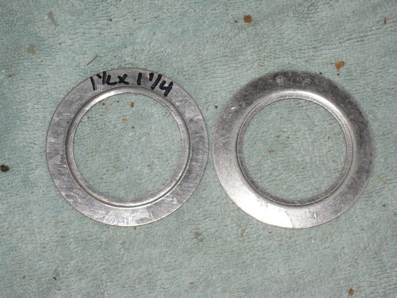 (Lot Of 2) 1-1/2" To 1-1/4" Galvanized Steel Conduit Reducing Washer (Washers)