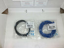 (2) Cat5e Ethernet Cable Lan Computer Network Cat5 Rj45 Internet Patch Cord