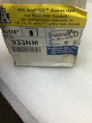 Arlington Conduit Outlet Body,1-1/4 In., 933nm, Gray