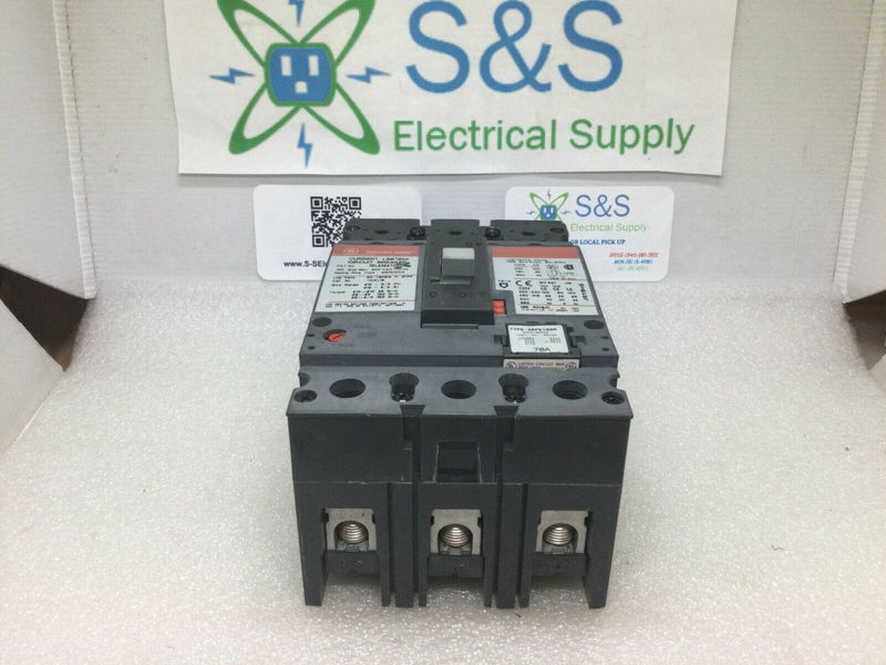 Ge Spectra Rms Sela36at0100 Circuit Breaker 70 Amp Trip 3 Pole Srpe100a70