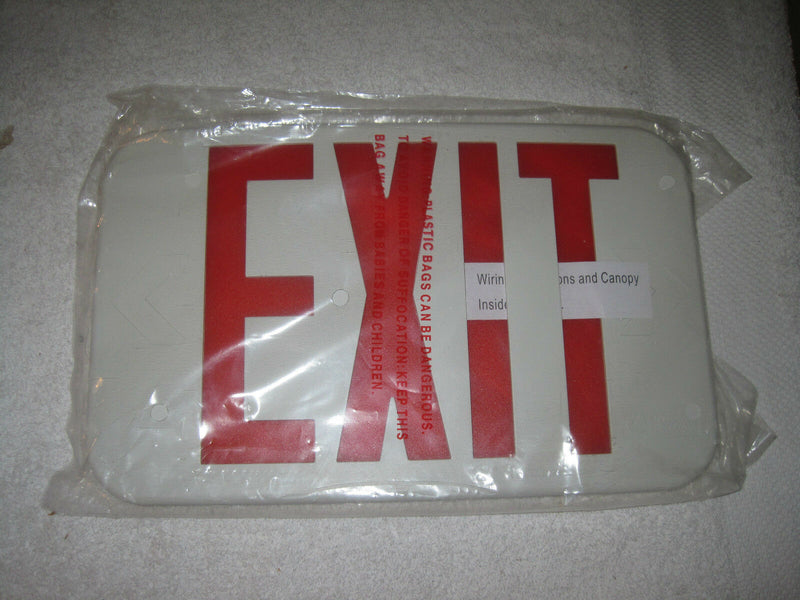 Lithonia Lighting Exit Sign Replacement Face Panel Red Letters