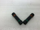 (2) T&B Homac Al Serventr Comp Splice Uog48 Orange& Green, 1-2 Str, Csa-22 5/8,