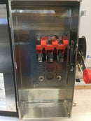 Eaton Cutler Hammer Safety Switch Dh363uwk 100 Amp 600 Volt Non Fusible Type 4 X