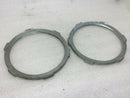 (2) 3 1/2"  Threaded Locknuts Electrical Conduit Steel City