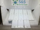 (Lot Of 13) Blank 1-Gang Wall Plate Cover White Decora Wallplates