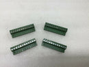 (4) 12 Position Terminal Block Plug, Female Sockets 0.200"