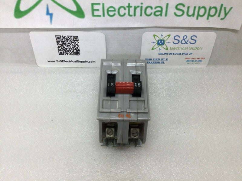 Wadsworth A215 Circuit Breaker 2 Pole 15 Amp Type A Metal Tab