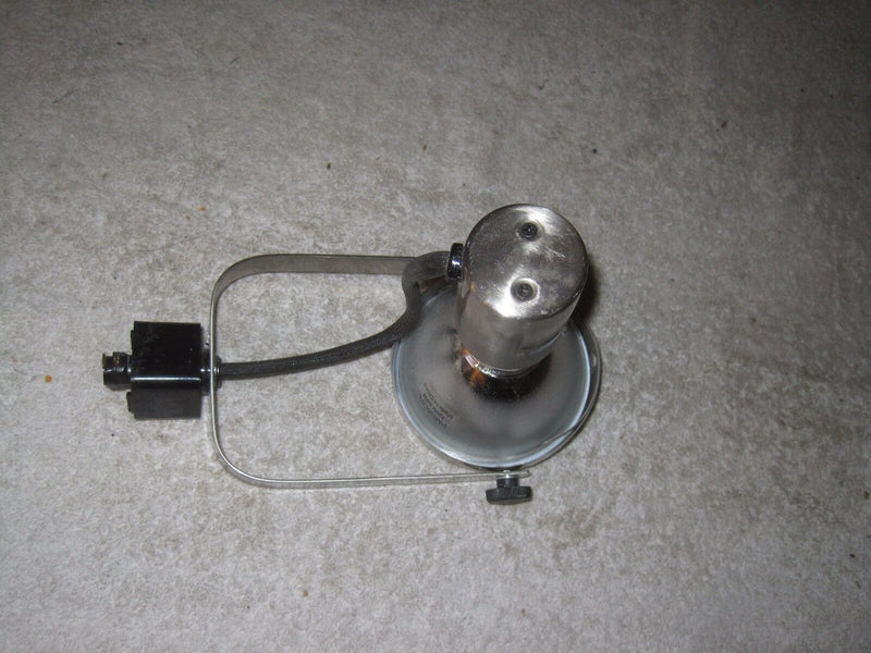 Commercial Track Lighting Head With 50 Watt Flood Bulb 110 Volt Brush Nickel