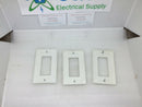Lot Of 3 Decor Plug Wall Outlet Or Switch Cover Plate Hallway Bedroom Bathroom