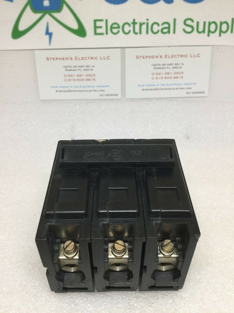 Challenger Cbbh Cbbh3020h 3 Pole 20 Amp 240v Circuit Breaker Qbhw3020h