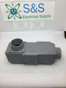 Arlington Conduit Outlet Body,1-1/4 In., 933nm, Gray