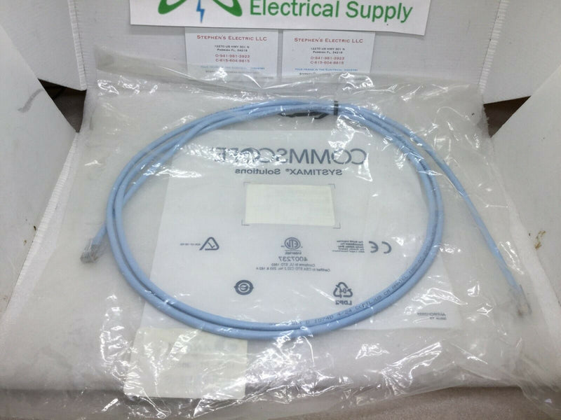 Commscope Systimax Anatel Cat6 Patch Cable Light Blue D8sp-Lb-7ft 35/16rm 3085